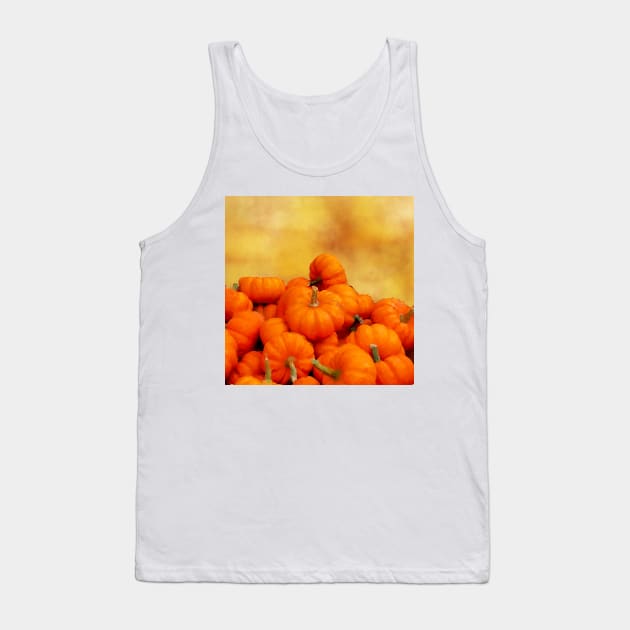 Celebrate Fall with Orange Watercolor Pumpkin Patch Tank Top by Star58